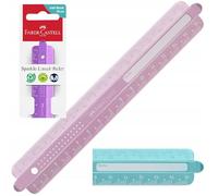 Faber-Castell Règle de bureau 15 cm anti-éclat 172015 Plastique gris/transparent