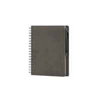 Faber-Castell & Rössler Papier 201553 - Carnet de notes vierge, 18 pages couleur Espresso et stylo à bille PolyBall noir