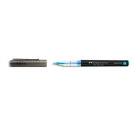 FABER CASTELL Roller à encre liquide Free Ink broad. Coloris bleu ciel. Pointe large 1,5mm