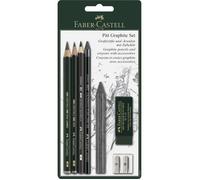 FABER-CASTELL Set crayon Pitt graphite