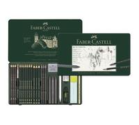 FABER-CASTELL Set crayons PITT GRAPHITE, étui de 26 pièces