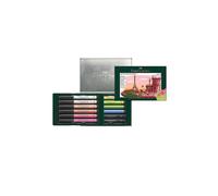 FABER-CASTELL Set de 12 feutres à encre de Chine Pitt Artist Pen vert foncé