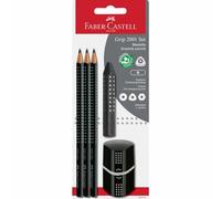 Faber-Castell - Set d'écriture Grip 2001 Noir, 5 pièces