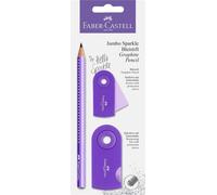 FABER-CASTELL Set d'écriture Jumbo GRIP SPARKLE Pearl lila