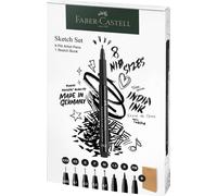 FABER-CASTELL Set Pitt Artist Pen + Sketchbook