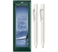 Faber-Castell Set stylo-bille et porte-mine Grip 2010, Coconut Milk