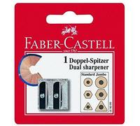 Faber Castell Sharpener Taille-crayon double en métal pour crayons de plomb et de couleur