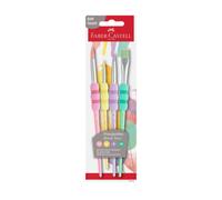 FABER-CASTELL Set de pinceaux à poils synthétiques pastel G