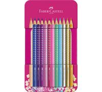 Faber-Castell Sparkle Colour Pencils - Tin of 12 12er Metalletui