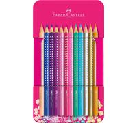 Faber-Castell Sparkle Colour Pencils - Tin of 12 12er Metalletui