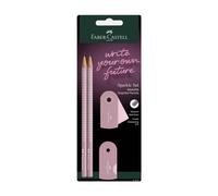 Faber-Castell Sparkle Grip Crayons graphite et accessoires - Rose poudré