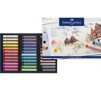 Faber-Castell Pastels - Boîte 36 carrés tendres - Longueur 66 mm - Résistance à la lumière