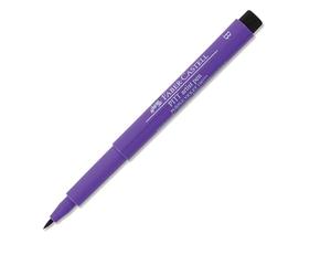 FABER-CASTELL - Stylo à encre Pitt Artist Pen Brush, violet pourpre | Encre de dessin résistante à l'eau et à la lumière, stylo-pinceau pour illustrations et projets créatifs