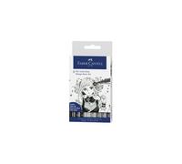 FABER-CASTELL Stylo Artistique à Encre de Chine Pitt B Manga - Lot de 8