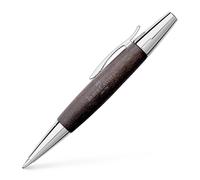 Faber Castell 148383 - E-Motion Twist Chrome/Wood Black Ballpoint Pen
