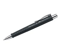 FABER-CASTELL Stylo Bille Rétractable POLY BALL Pte Moyenne Noir