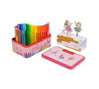 Faber-Castell 155534 - Feutres Connector Ballerina étui avec 33 feutres