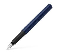 FABER-CASTELL - Stylo plume GRIP 2011, plume M, bleu classique | Stylo plume avec zone de préhension ergonomique et plume en acier inoxydable pour une écriture particulièrement douce