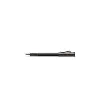 Graf von Faber-Castell 145310 - Stylo plume Guilloche Black Edition, largeur de plume M, avec emballage cadeau de qualité et convertisseur