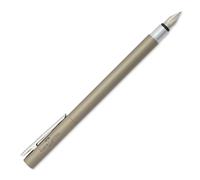 FABER-CASTELL Stylo-Plume Neo Slim - Acier Inoxydable Mat Pointe Fine