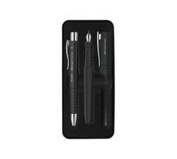 Faber-Castell Ensemble d'écriture 241050 – Stylo-plume plume large et stylo-bille, prise ergonomique