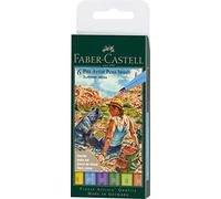 Faber-Castell - Crayon à encre de Chine Pitt Artist Pen 167178 - Summer vibes - B - étui de 6 pcs.