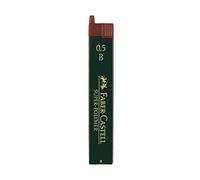 Faber-Castell Super-Polymer 120501 Lot de 12 mines fines Degré de dureté B - 0,5 mm