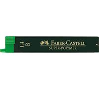 Faber-Castell Super-Polymer 121411 Lot de 6 mines fines - Degré de dureté B - 1,4 mm