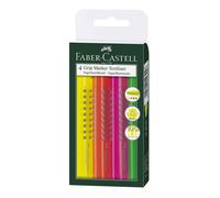 FABER-CASTELL Surligneur GRIP MARKER TEXTLINER étui de 4 pièces