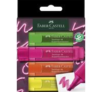 FABER-CASTELL Surligneur TEXTLINER 1546 NEON Étui de 4 pièces