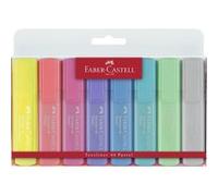 FABER-CASTELL Surligneur TEXTLINER 1546 PASTEL, étui de 8 Jaune G