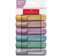 FABER-CASTELL Surligneur TEXTLINER 46 METALLIC étui de 6 pièces