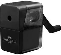 Faber-Castell Taille-crayon 180984 — Manivelle, grand réservoir, pour crayons ≤8,4 mm, noir