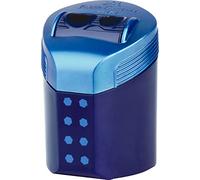 Faber-Castell Taille-crayon double trou RollOn Dots sur carte blister - Noir ou bleu attribué à la caisse