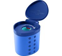 Faber-Castell Taille-crayon Grippy 181790 – protection de coupe, récipient bleu