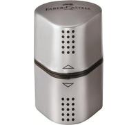 Faber castell taille-crayons trio grip 2001 3 en 1 argent métallisé en présentoir de 10 pièces