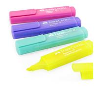 FABER-CASTELL Lot de 4 surligneurs TEXTLINER 1546 pastel - Étui de 4