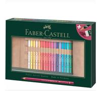 Faber-Castell 110030 Polychromos Colour Pencils, Set de 30 Crayons de Couleur dans un Coffret en Bois, Crayon de Couleurs Professionnel avec Mine épaisse 3.8 mm, Pigments sans Acide Multi Surfaces