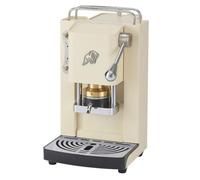 FABER COFFEE MACHINES 3.0 Pro Essential Machine à café ESE 44 mm compacte avec bidon en verre, porte-dosette amovible et presse à dosette réglable en laiton (Old British White, chrome)