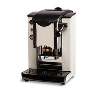 FABER COFFEE MACHINES | Modèle de fente en acier inoxydable | Machine à café à dosettes ese 44mm | Couleur Blanc plastique Noir | Pressacialda en laiton