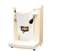 FABER COFFEE MACHINES | Modèle de fente Plast | Machine à café à dosettes ese 44mm | Couleur ivoire plastique Blanc | Pressacialda en laiton