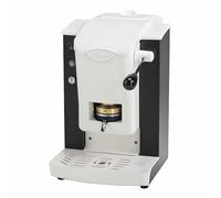 FABER COFFEE MACHINES | Modèle de fente Plast | Machine à café à dosettes ese 44mm | Couleur Noir Plastique Blanc | Pressacialda en laiton