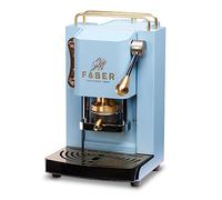 FABER COFFEE MACHINES | Modèle Pro Mini Deluxe | Machine à café à dosettes ese 44mm | | Pressacialda en laiton réglable (TURQUOISE)