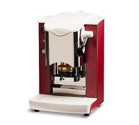 FABER COFFEE MACHINES | Modèle Slot Inox | Machine à café à dosettes ESE 44 mm | Presse à dosettes en laiton réglable (BORBOGNA | BLANC)