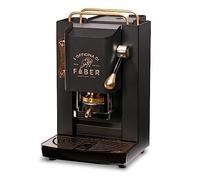 FABER COFFEE MACHINES PRO Total Deluxe Cafetière en laiton, 44 mm Ese Papier (Noir)