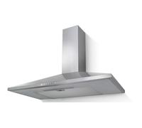 hotte décorative pyramidale aspirante inox largeur 90cm débit d'air 370m3h
