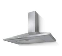 hotte décorative pyramidale aspirante inox largeur 90cm débit d'air 370m3h