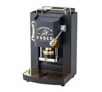 FABER COFFEE MACHINES PRO Total Deluxe Cafetière en laiton, 44 mm Ese Papier (Noir)