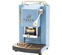 FABER COFFEE MACHINES | Modèle Pro Mini Deluxe | Machine à café à dosettes ese 44mm | | Pressacialda en laiton réglable (TURQUOISE)