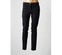 faber pantalons femme de couleur noir 46
